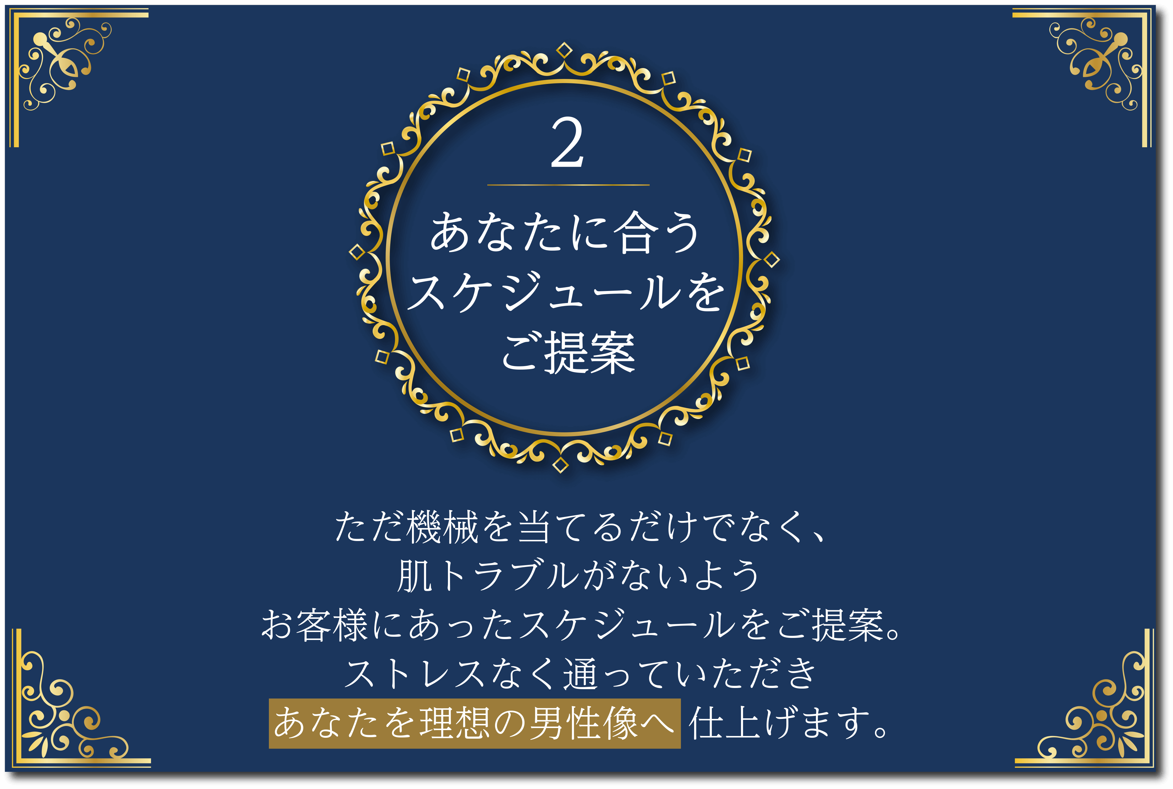 2あなたに合うスケジュールをご提案