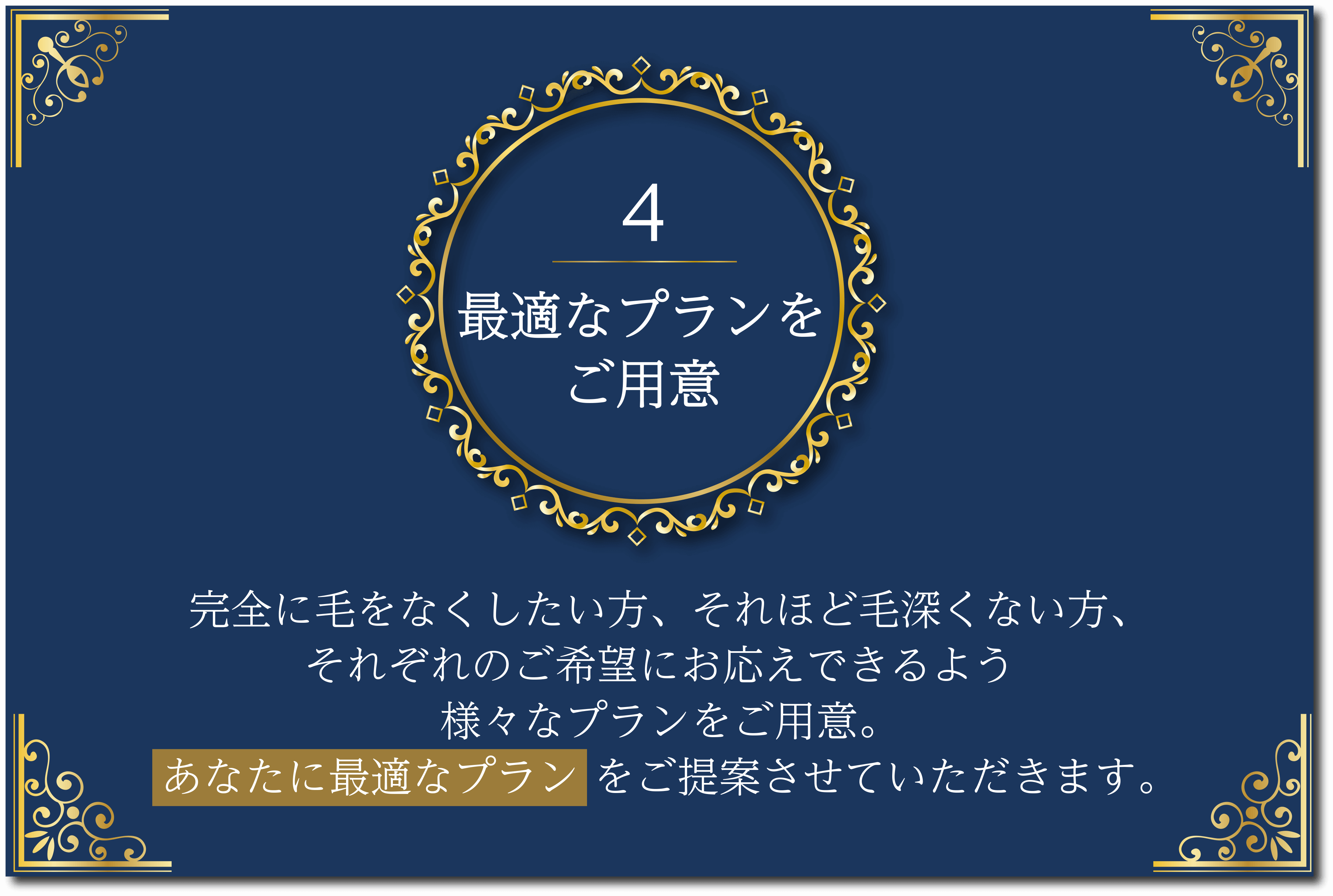 4最適なプランをご用意